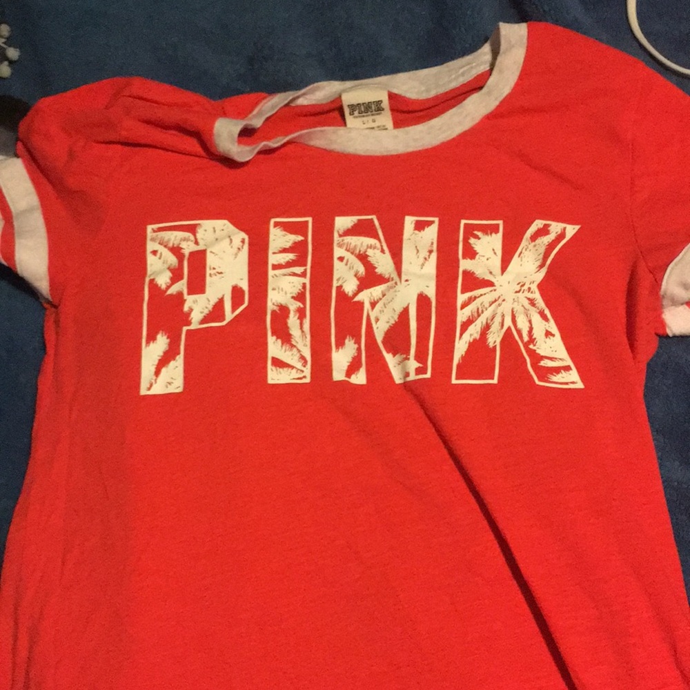 Orange pink shirt